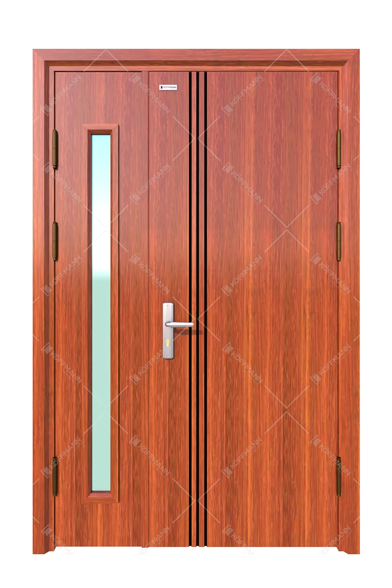 Cửa thép vân gỗ KG-218T