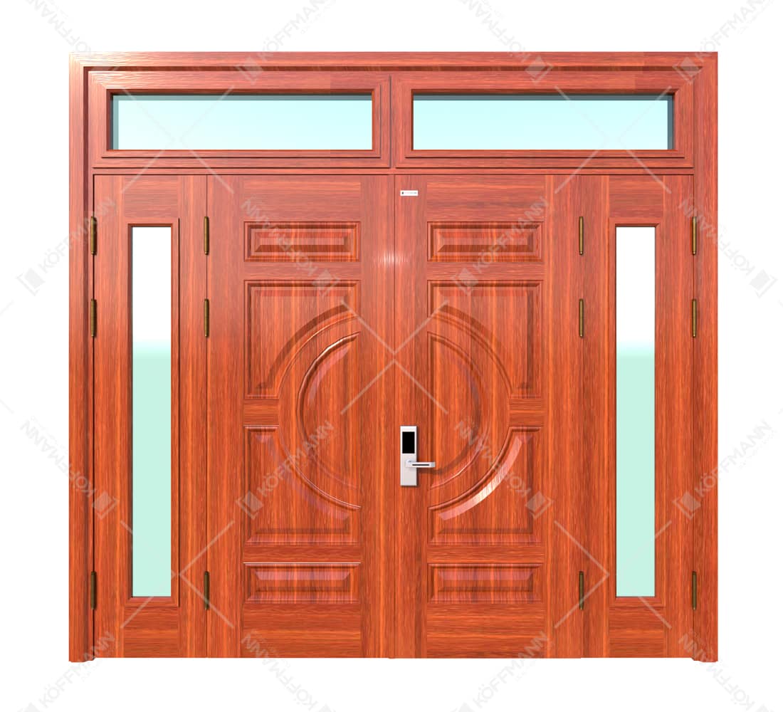 Cửa thép vân gỗ KG-41.01.K-2TK-1