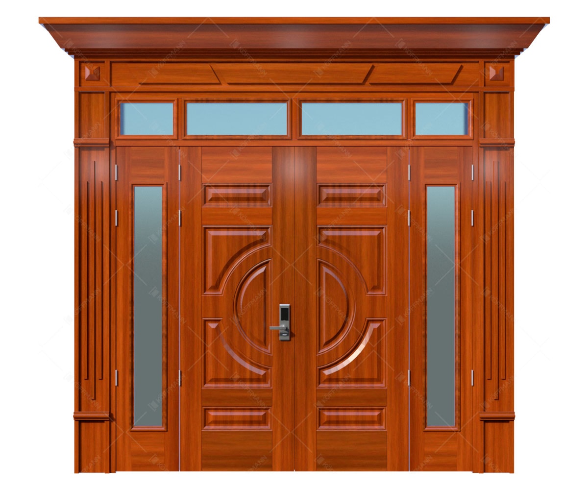 Cửa thép vân gỗ Luxury KL-41.01.K-4TK