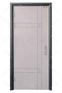 Cửa thép vân gỗ Deluxe KD-1.07