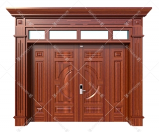 Cửa thép vân gỗ Luxury KL-41.01.03A-4TK