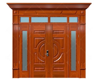 Cửa thép vân gỗ Luxury KL-41.01.K-4TK