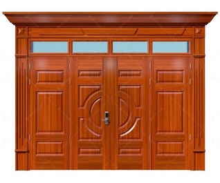 Cửa thép vân gỗ Luxury KL-42.01.03-4TK