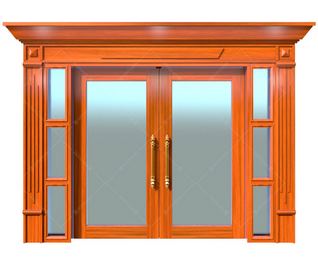 Cửa thép vân gỗ Luxury KLT-2VK